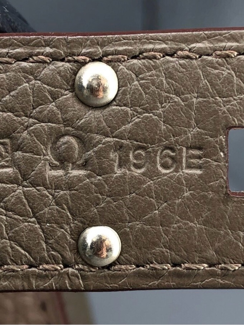 Hermes Jyspiere 34 Taurillon Clemence Graphite & Etoupe Bag - Picture 7 of 9